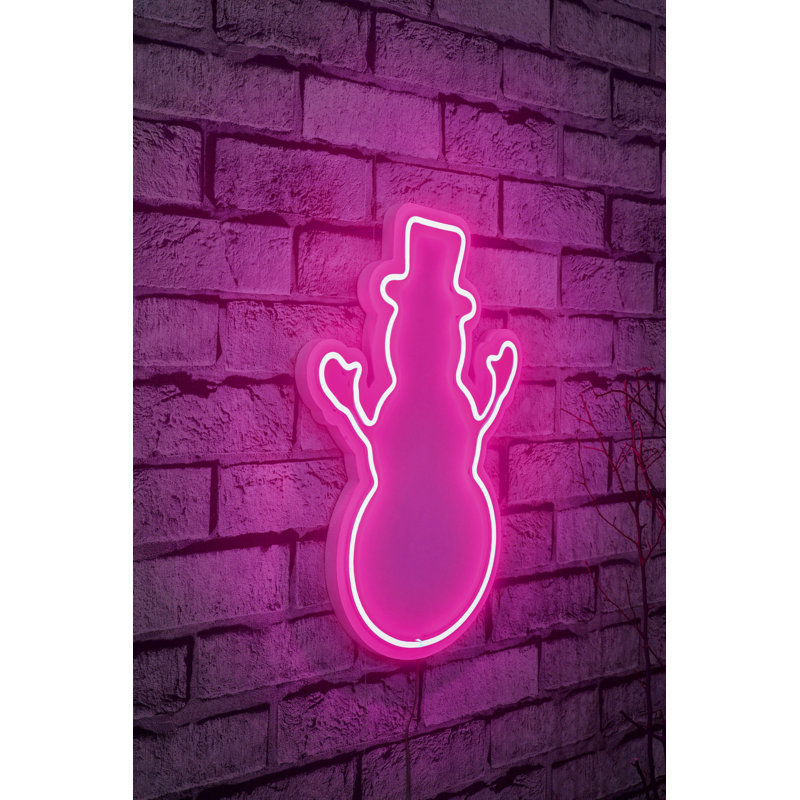 Flexible LED Neon Strip Lights, Pink Color, 7.1 x 13.8 x 0.8 inches | Waterproof IP67, 600 Lumen, 12V DC, Built-in Wall Hanging System | Perfect for Home Decor, Parties & Events, Easy Installation