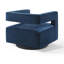 Fauteuil pivotant en velours Booth Performance-2066939160