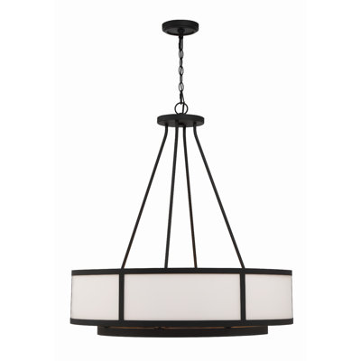 Lavonte 8 Light Black Forged Chandelier