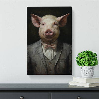 Pig Contemporary Art - Wrapped Canvas