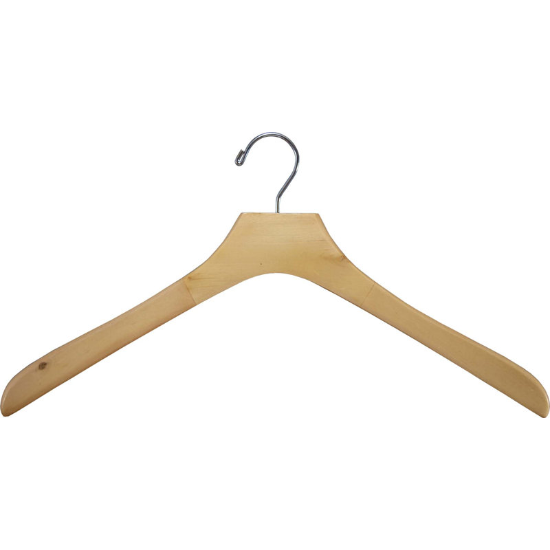Cintre pour manteau en bois, 6, Neutre / chrome