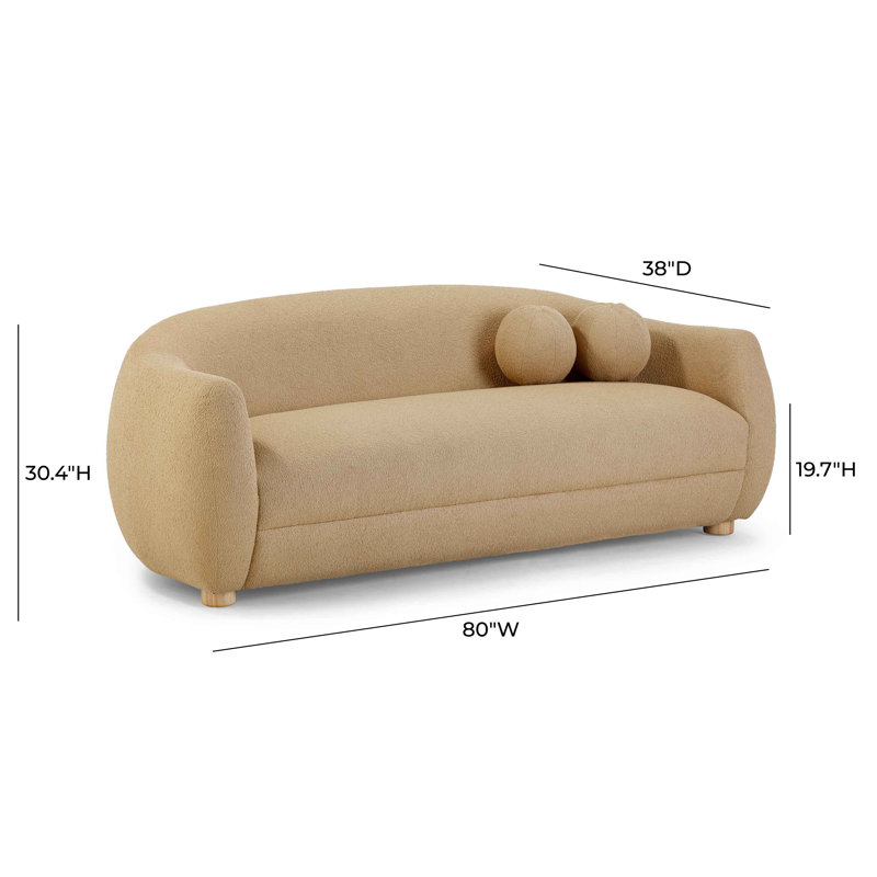 Ensemble Boucle Living, Brun miel