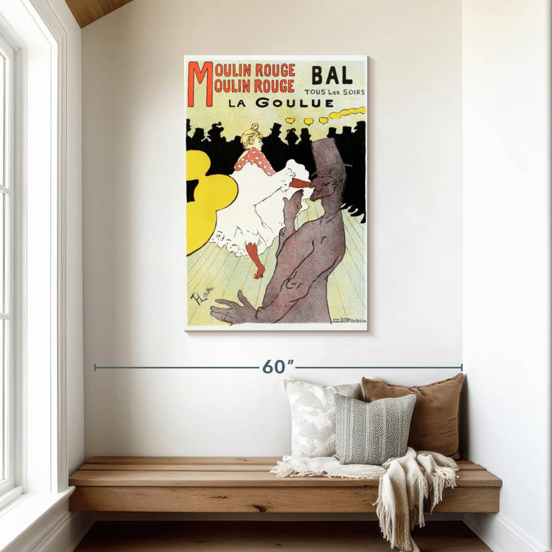 Aime Moulin Rouge, La Goulue, 1898, H 45 po x l 30 po