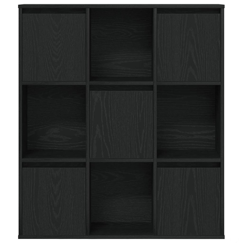 Bookcase 89X24x101.5 Cm Engineered Wood, Black Oak