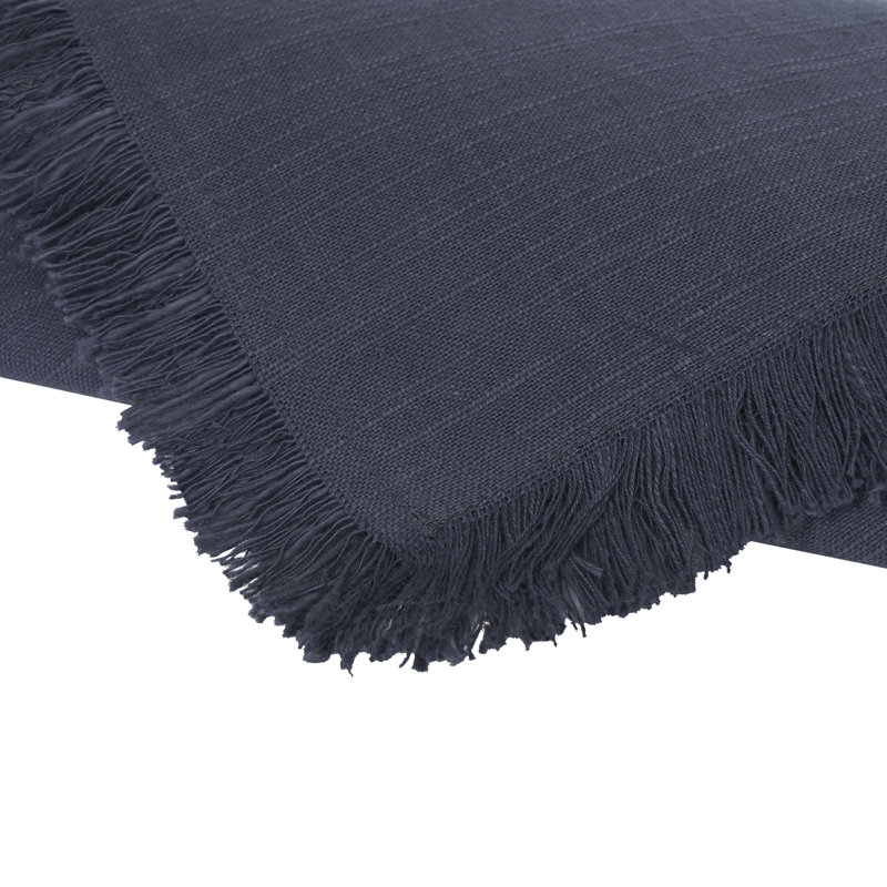 100% Cotton Solid Colour Varied Napkin, Charcoal