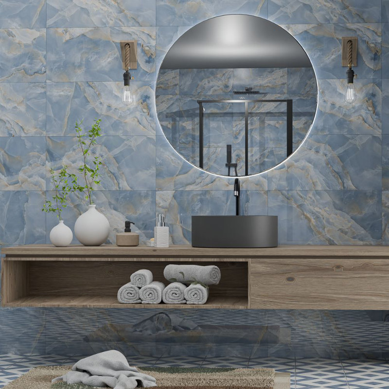 Carreau en porcelaine polie 12 po x 24 po Monarch Jewel