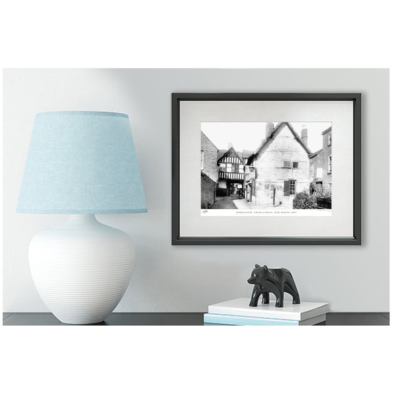 Worcester, Friar Street, Old House 1891 - Single Picture Frame Print, 28cm H x 36cm W x 2.3cm D