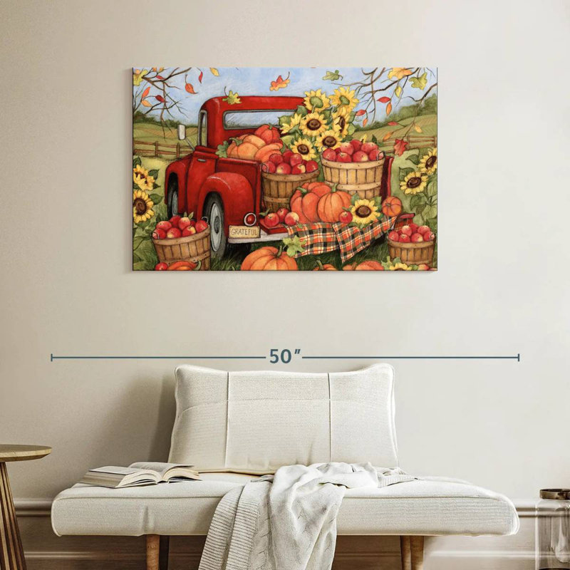 Truckin Along II, 26" H x 39" W