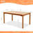 Bradley-John Rectangular Teak Outdoor Dining Table With Umbrella Hole , 59'' in. W 35'' in. D