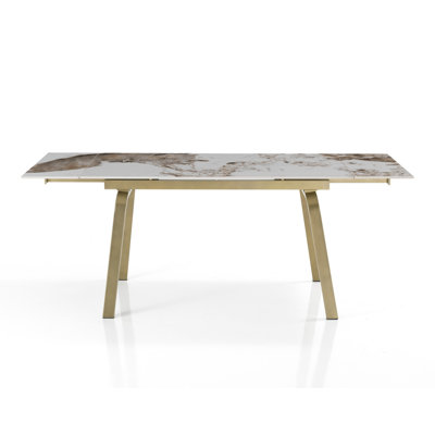 Dantay Extendable Metal Base Dining Table