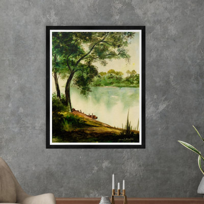 Collection Moulton, lac et arbre - reproduction de cadre photo