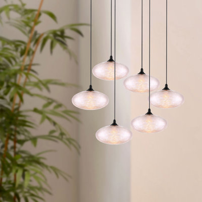 Luminaire suspendu géométrique à DEL 6 lumières Alvie