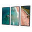 Vue aérienne de la plage bleue et rose III - plage et océan, art mural-2085704193-2085704192