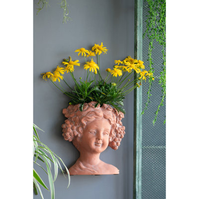 Pot à fleurs brun en forme de buste de 8 pi x 4 po x 9 po - pour une décoration élégante, ajoutez de l'élégance à votre espace
