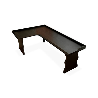 Picture color L-Shaped Solid Wood writing desk