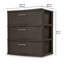Sterilite 25306P01 Spacious 3-Drawer Wide Weave Design Storage Tower, Brown