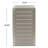 CAPE CORAL ALU C-SHAPED TABLE-2070460237