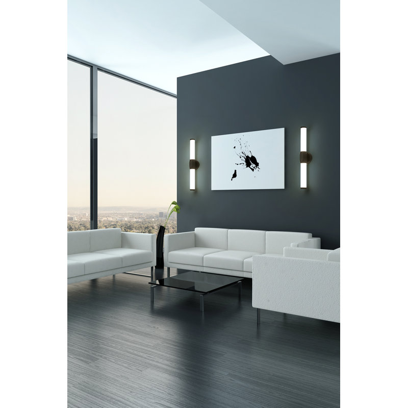 Éclairage pour meuble-lavabo à DEL à intensité variable Kito, Noir mat