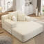Chaise longue avec 3 coussins et pochette de rangement-132433419