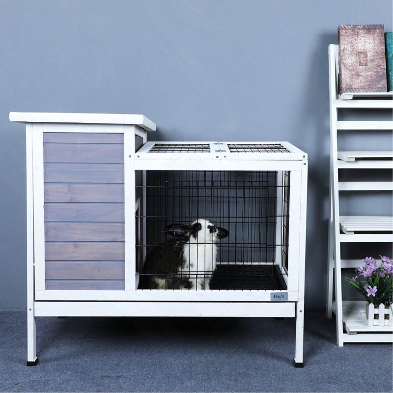 Cage pour lapin Ceevah, gris