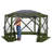 ECR4Kids Lightspeed Outdoors Pop-Up 6-Sided Screen Shelter, Camping Gazebo, Green