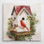 « holly berry nichoir », impression sur toile-25250528-40496885
