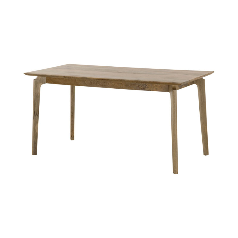 Genavie Solid Wood Dining Table, 30"H x 60"L x 30"W, Natural