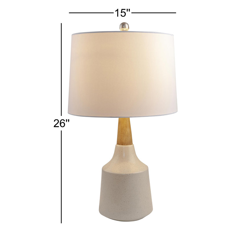 Lampe de table 26 "Scotia, Crème, crème, Beige
