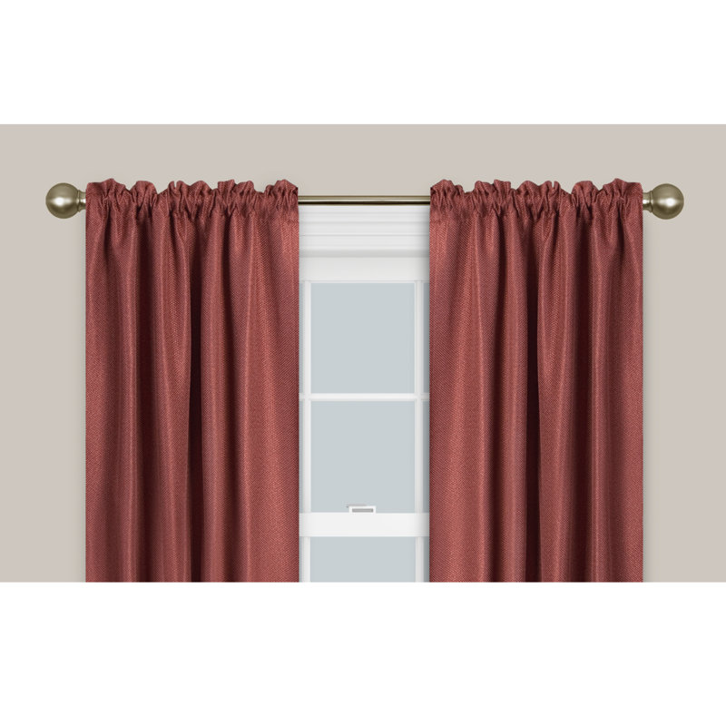 Tringle à rideaux simple pour fenêtre Doak Smart Easy Install, H 4,25 po x l 48 po x P 4,75 po, Laiton antique