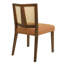 Ensemble de 2 chaises en rotin sans accoudoirs (noyer + caramel)-627578301