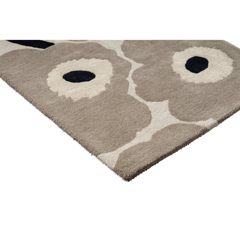 Grège Unikko , Grège, Tapis de couloir 3 pi x 9 pi