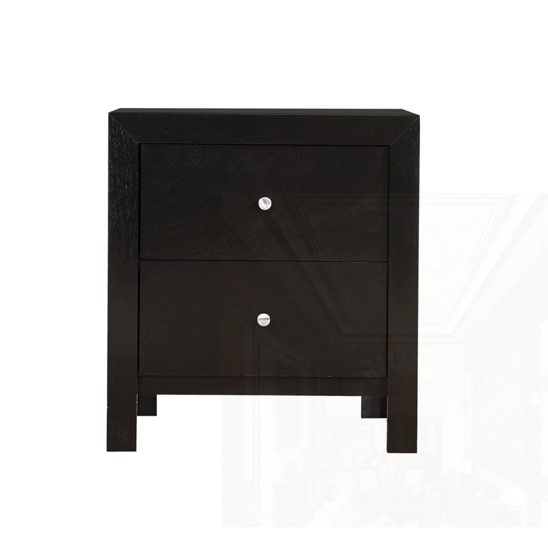 Table de chevet élégamment conçue, Noir