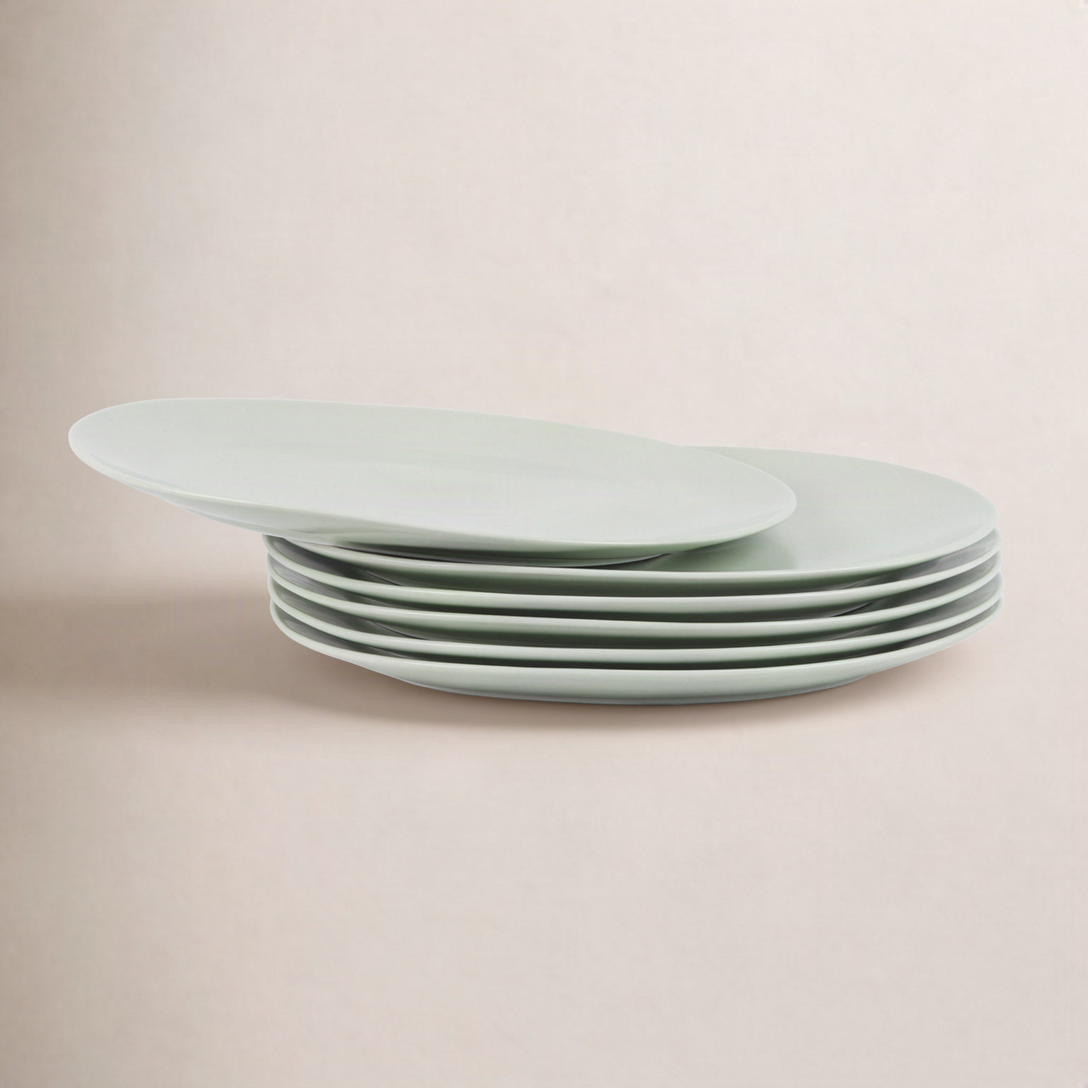 Delilah 11" Porcelain Dinner Plate, Lime Green