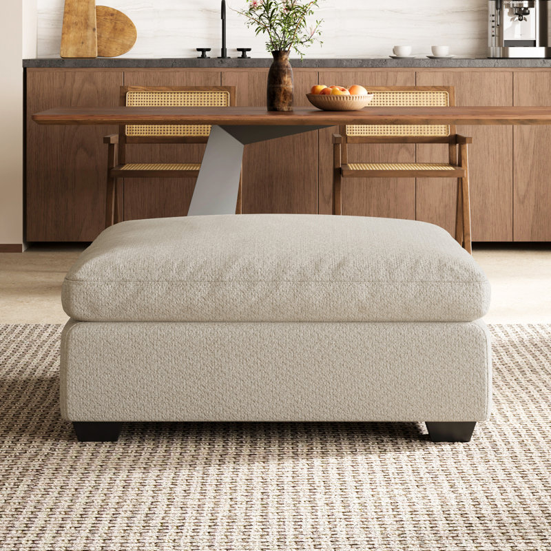Repose-pieds modulaire et imperméable Cambria Chenille, Beige