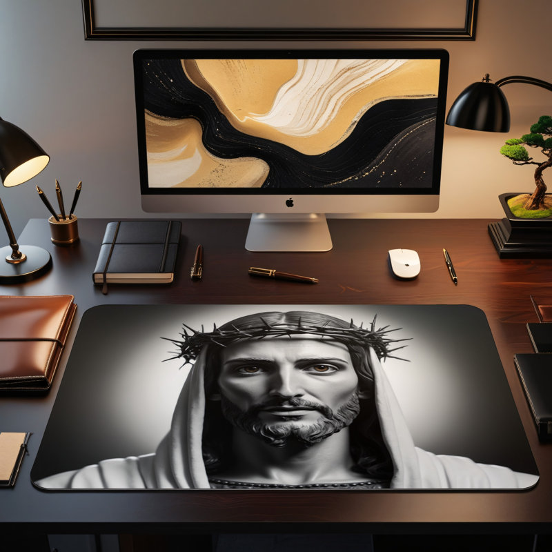 Polyester Desk Pad, 31.5x15.5
