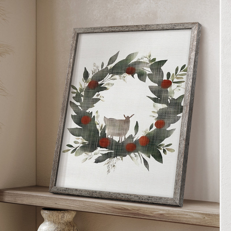 «Christmas Holiday Art», reproduction encadrée CECLIX, H 11 po x l 9 po