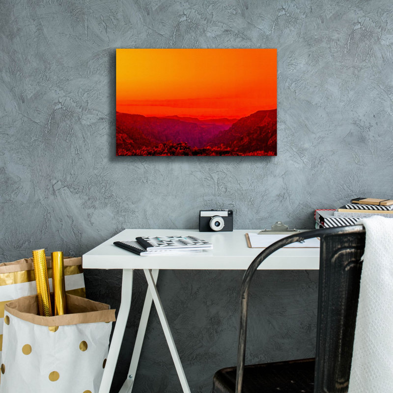 «New Mexico Drama On Canvas» par Mark A Paulda, reproduction, H 12 po x l 18 po x P 0,75 po