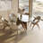 Amina Round Glass Top Dining Table