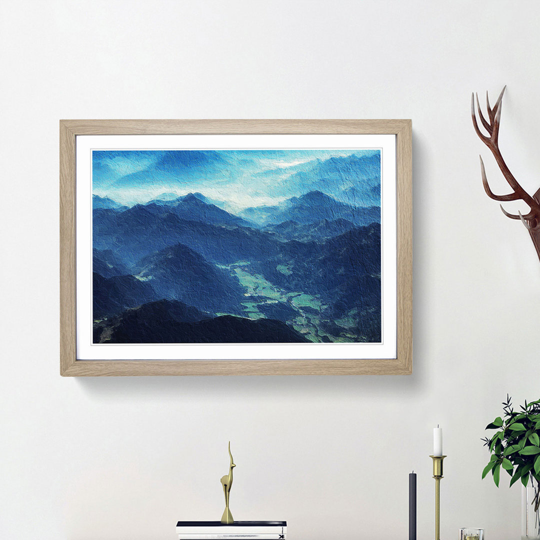 Brandenburg Alps Austria - Picture Frame Painting Print
