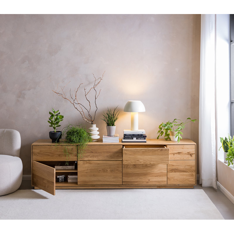 Solid Wood RISBY TV Lowboard