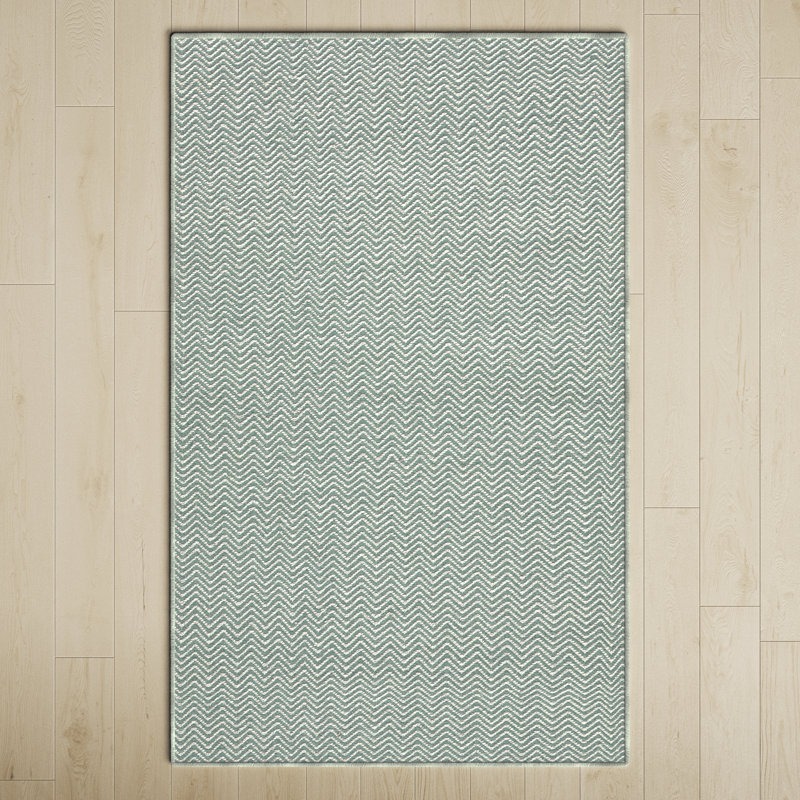 Rita Performance Wool Chevron Indoor Rug, Rectangle 5' x 8'