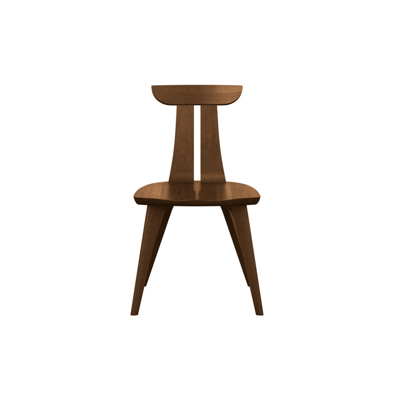 Estelle Solid Wood Dining Chair, Saddle Cherry