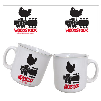 Woodstock - Oiseau et guitare 20 oz Tasse de camping