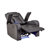 Sharaya Grey Vegan Leather LED Power Recliner With Speaker, Storage, USB And Wireless Charger