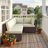 4-person Patio Conversation Sofa Set With 4" Cushions, 27.5" Modular Outdoor Sectional-1855801152