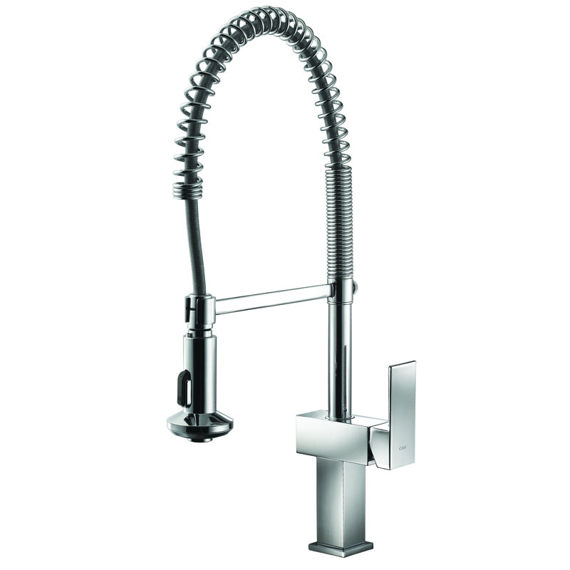 AGUA CANADA Martinez Pull Down Kitchen Faucet, Brushed Nickel