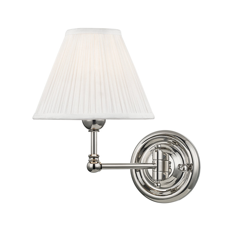 Classic No.1 Wall Sconce by Mark D. Sikes, Polished Nickel