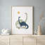 Ensemble de dinosaures, impressions sur papier - Sans cadre-1557702426