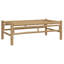 Ensemble de salon de patio 2 pièces Bay Isle Home ™ avec coussins blanc crème en bambou-288914473