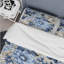 Ensemble de housse de couette à motif floral Blue Vintage Whispers-2079923956